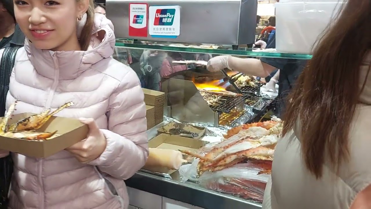 Massive seafood and cheap at Sydney fish market  .