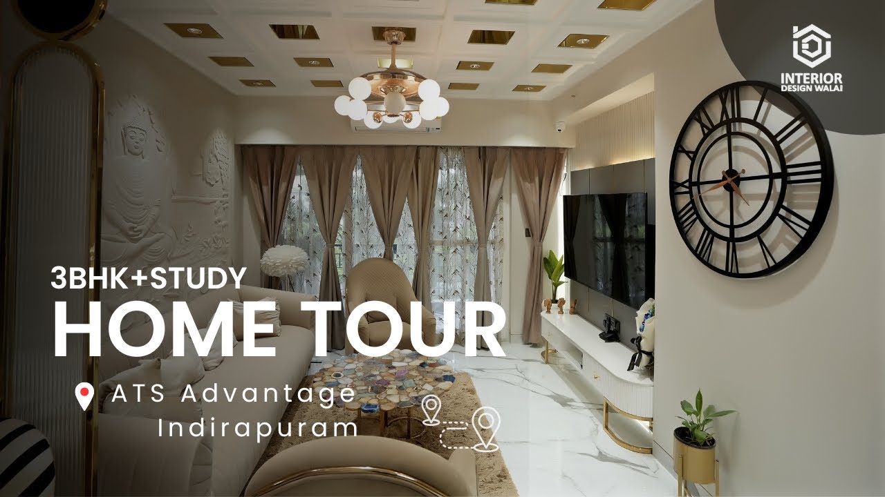 Isko Miss Mat Karna! 3BHK Interior Design + Study @ ATS Advantage Indirapuram! Full of Surprises!
