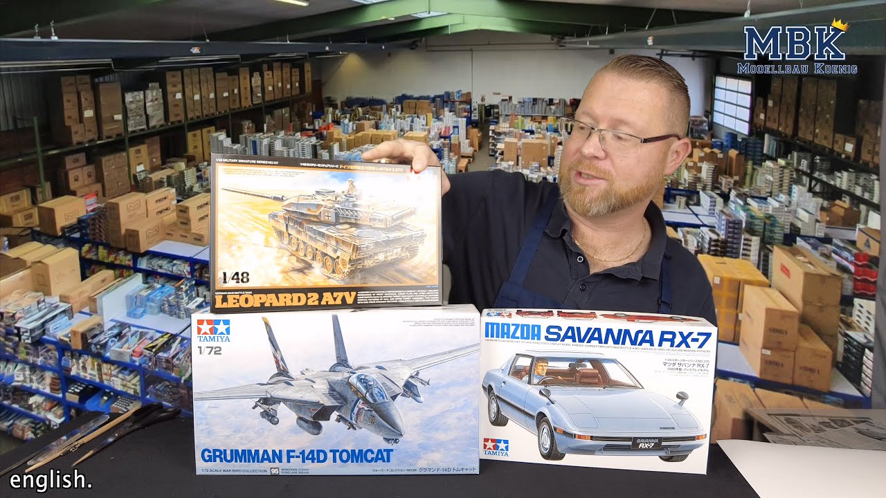MBK packt aus SPEZIAL - 1:72/48/24 Grumman F-14D Tomcat, Leopard 2A7V, Mazda Savanna RX7 (Tamiya)