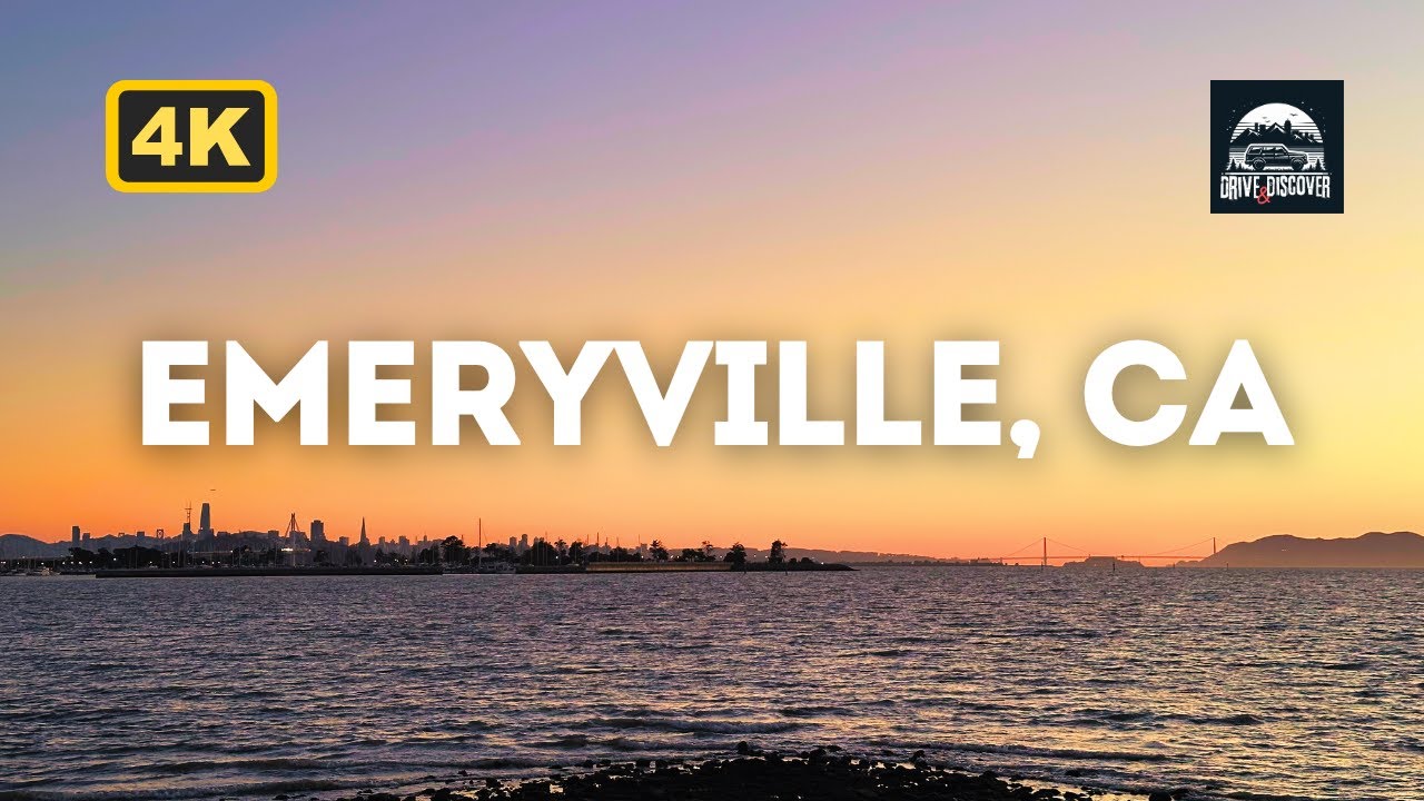 Checking out Emeryville, CA in 4K | A Pixar Playground with Sunset Fun