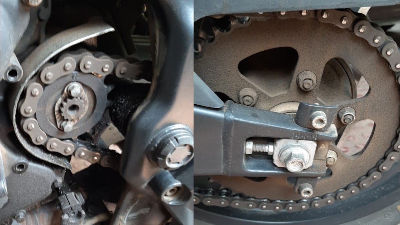 BAJAJ DOMINAR CHAIN & SPROCKET CLEANING + LUBING