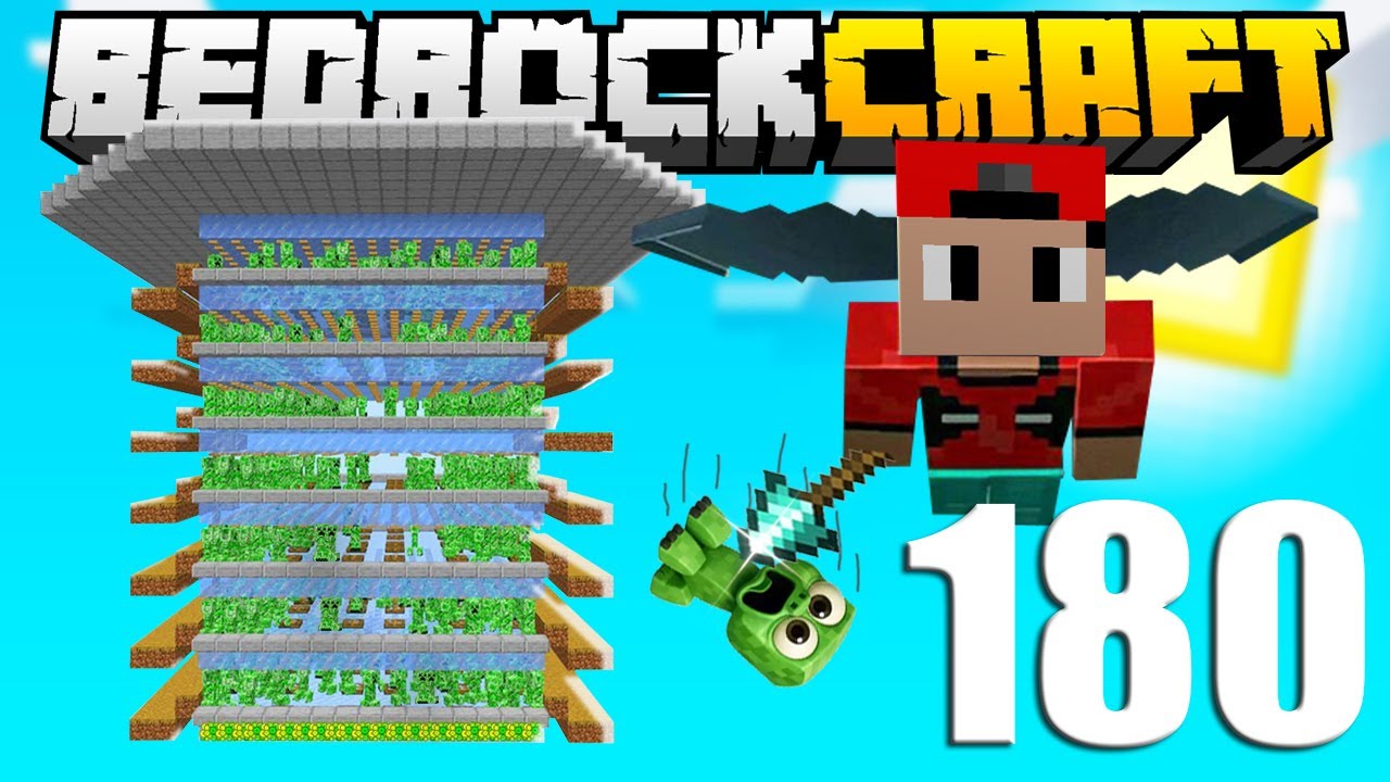 A Nova Farm de CREEPER com a LAN&Ccedil;A - Bedrock Craft #180