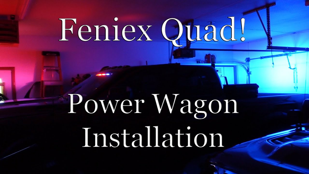 Feniex Quad Color lights on the 2019 Ram Power Wagon