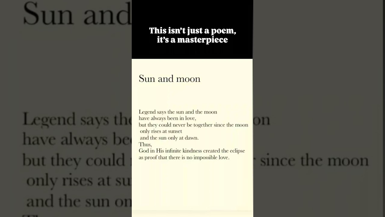 Sun And Moon 🍷 