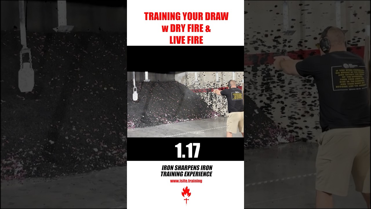 Pistol: Train your draw dry fire and live fire 