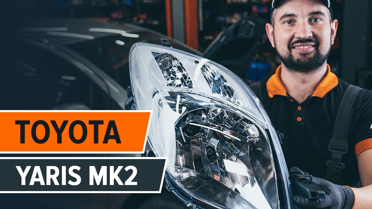 Jak wymienić światła przód w TOYOTA YARIS Mk2 [PORADNIK AUTODOC]