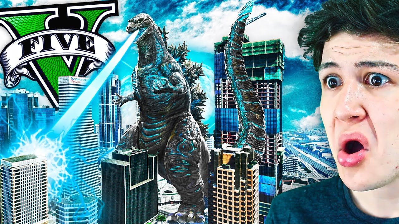ENCONTRÉ a GODZILLA en GTA 5! (Mods)