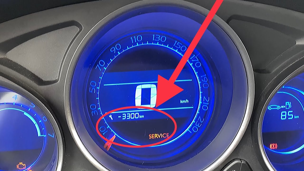 2010-2022 Citroen C4 OIL SERVICE light / KEY Reset