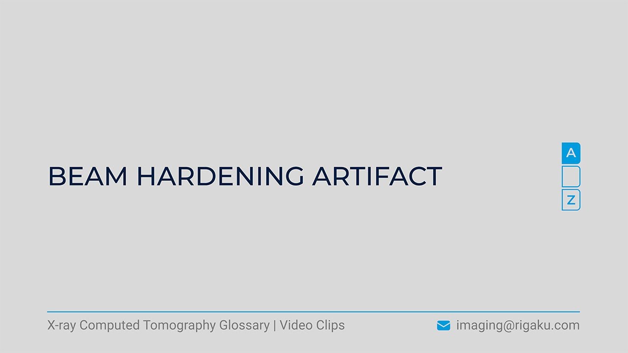 X-ray CT glossary - Beam hardening artifact