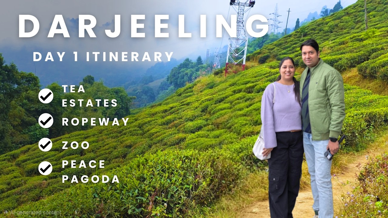 Darjeeling Tour Vlog | Ropeway, Peace Pagoda, Zoo and Mall Road | Day 1 Itinerary