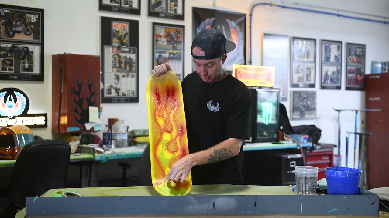 Unnamed How-to video series with Taylor Schultz episode 1- Flamed skateboard