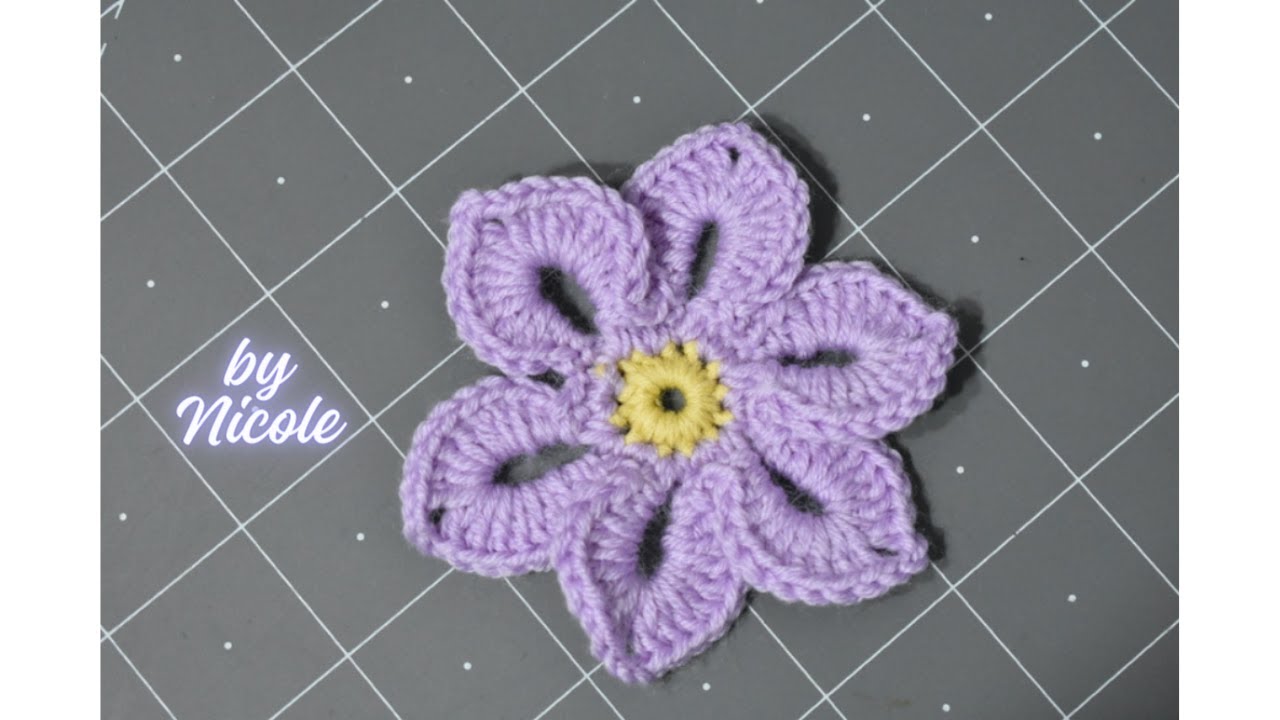 Fiore a 6 Petali uncinetto