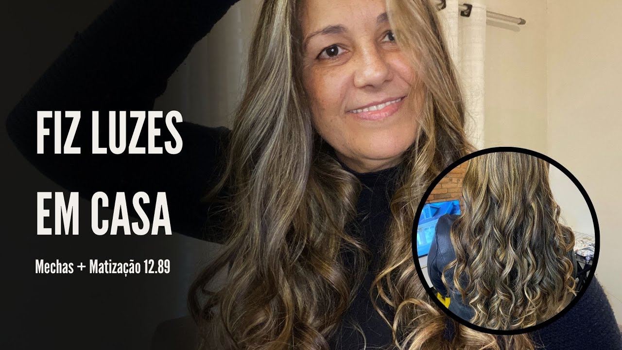 FAZENDO LUZES EM CASA | MECHAS EM CASA SOZINHA