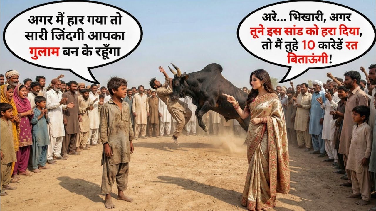 10 करोड़ और एक रात... 😱 अमीर लड़की की गंदी शर्त! | गरीब लड़के ने सांड को कैसे हराया?
