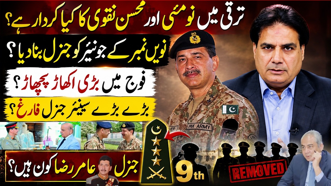 Pakistan Army's Biggest Reshuffle? | Senior Generals Out | Who Is Syed Amir Raza?