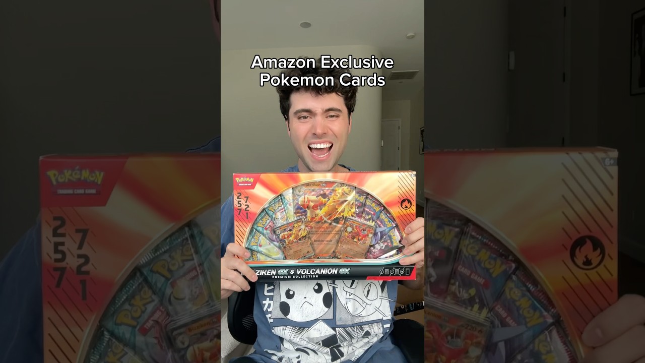 Открываем премиум-коллекцию Blaziken ex и Volcanian ex #pokemoncards