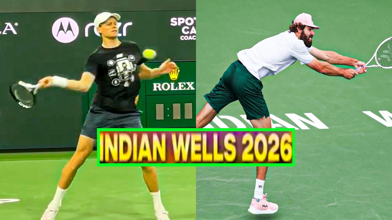 Jannik Sinner vs Reilly Opelka All Points Full Practice Match | Indian Wells 2026