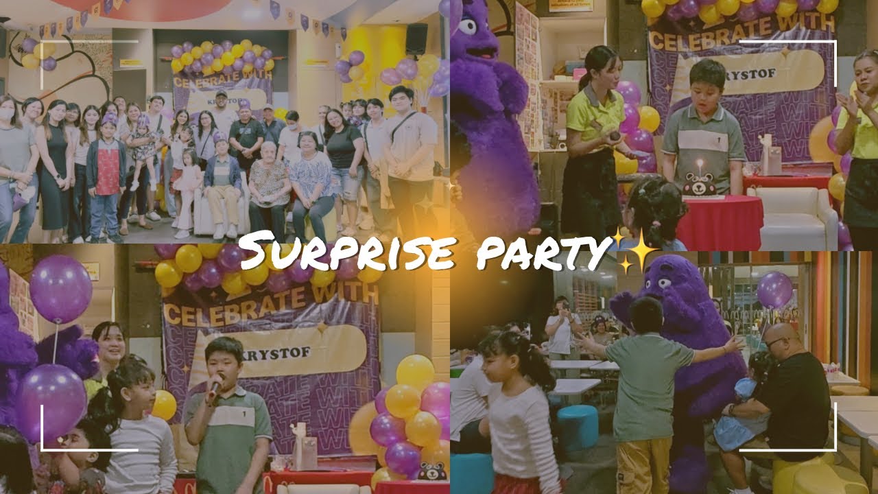 🎉 SURPRISE McDo Party for Krystof’s 9th Birthday! 🍟| MomVlogPh