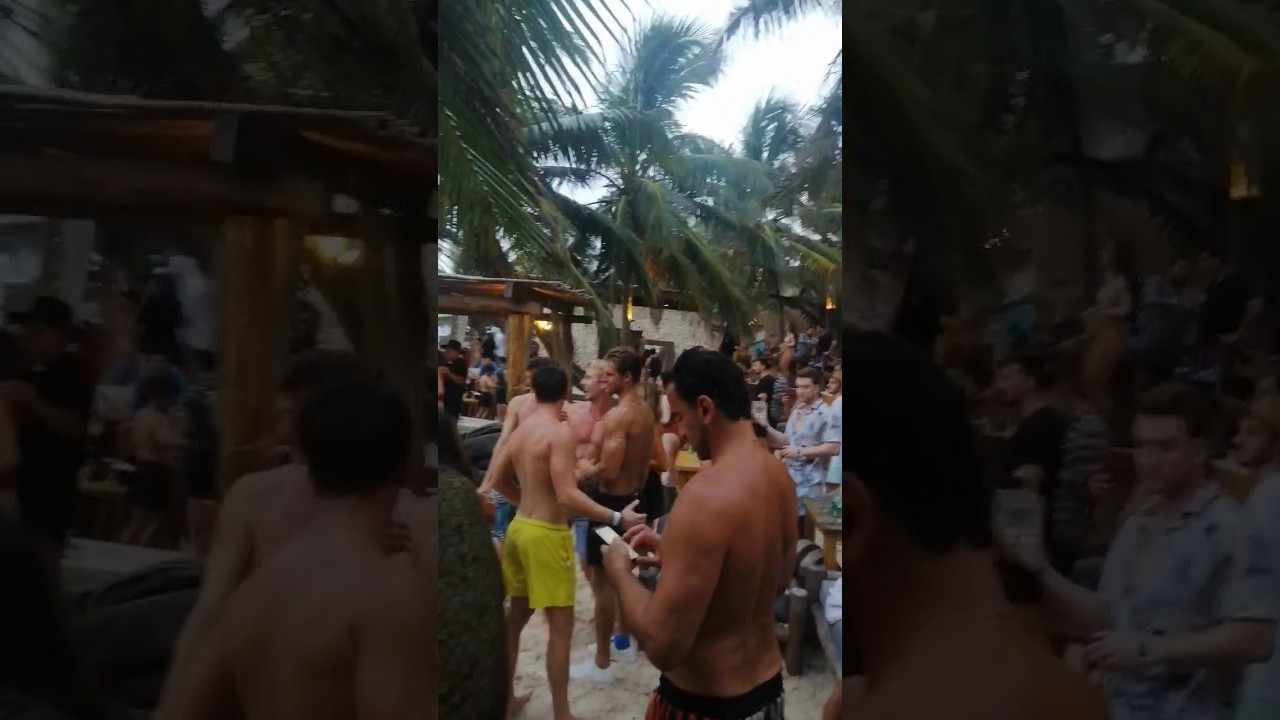 This is the vibe inside #Tulum beach club tantra in #mexico 🇲🇽