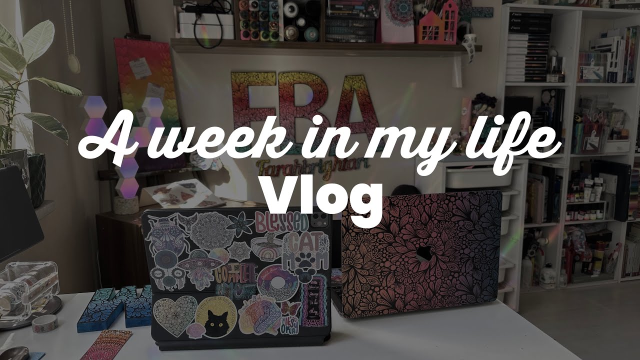 first vlog - a week in my life as an artist and small biz owner too