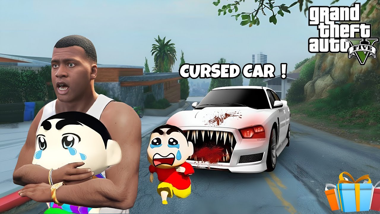 Franklin & Shinchan Found a CURSED Car in GTA 5!