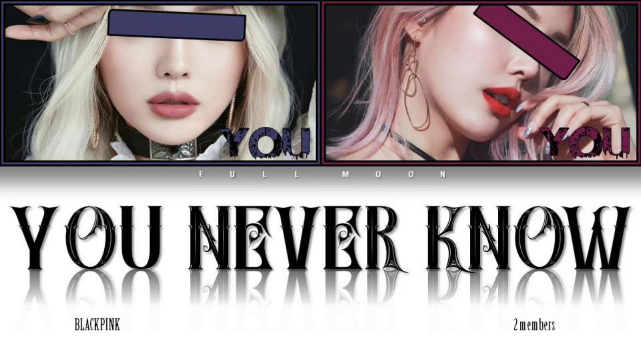 BLACKPINK - You never know Lyrics [Your Girl Group/2 members] (Color coded Rom)