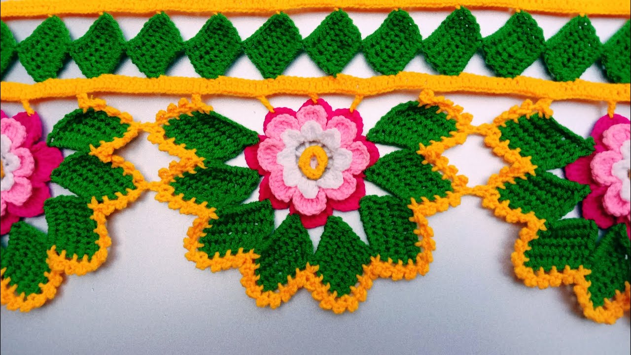 Toran Design || Jhalar ki Design || Flowers and Leaves Toran