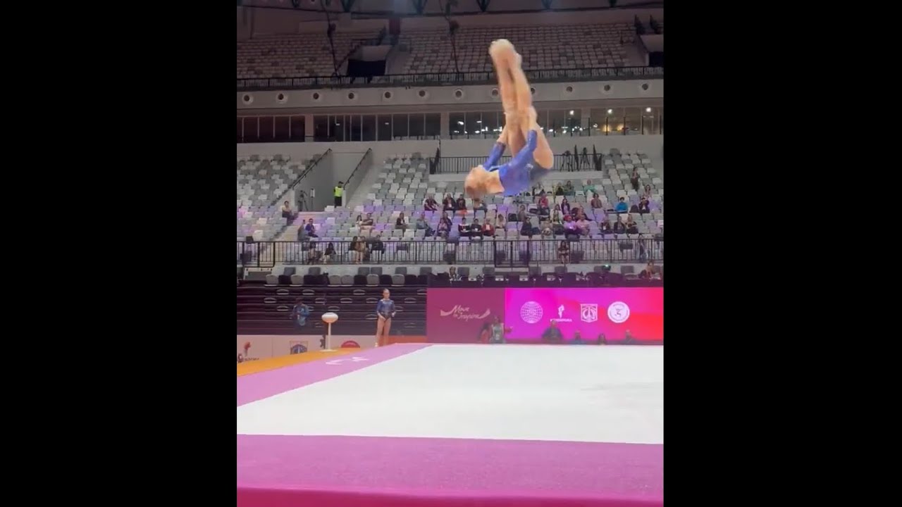 Angelina Melnikova🇷🇺Floor exercise Podium training/ WAG 2025 World Championships 