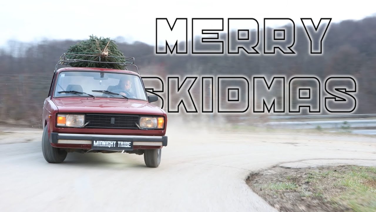 Merry Skidmas || Lada and Passat Drift Video || Midnight Tribe [4K]