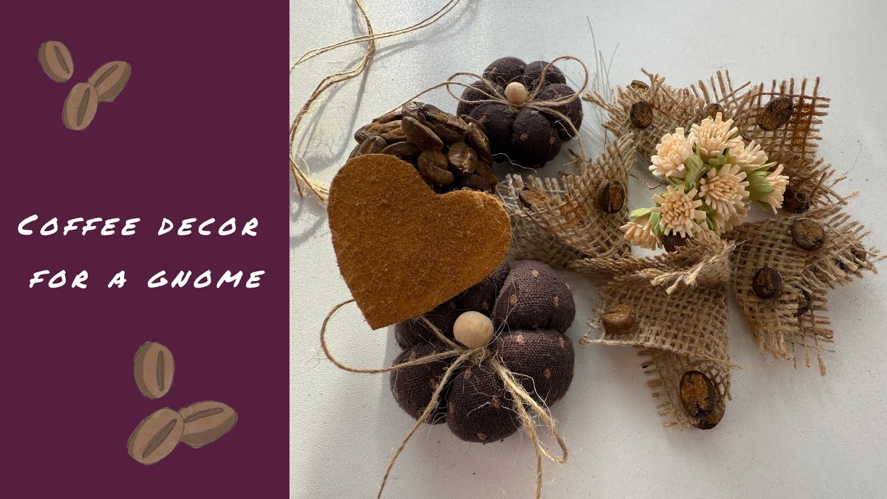 Gnome Espresso Macchiato. Gnome Aroma hat decor.Coffee decor. Scandinavian Coffee gnome. Part 1