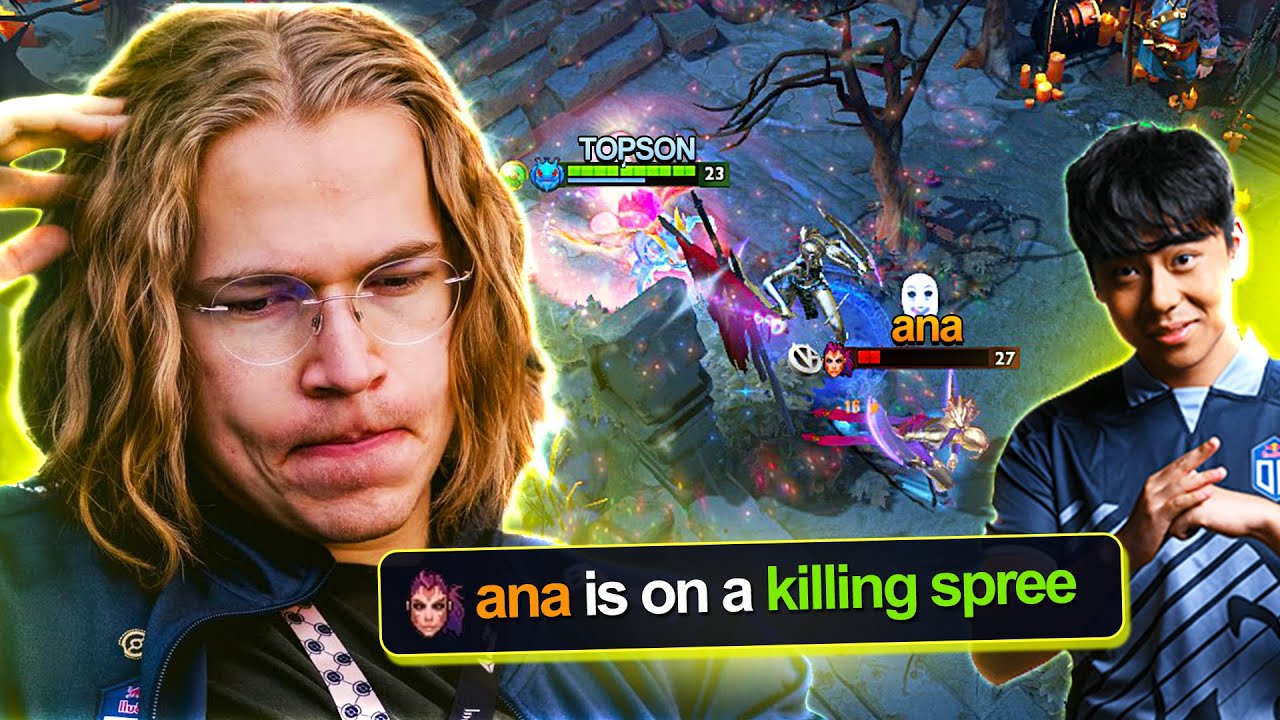 When Topson meets Ana ANTI-MAGE in RANKED 🤯