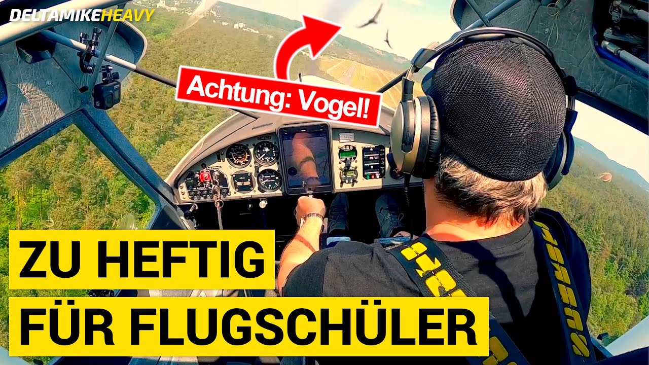 Turbulenzen, Thermik, Vogelschlag - ein Katastrophenflug!