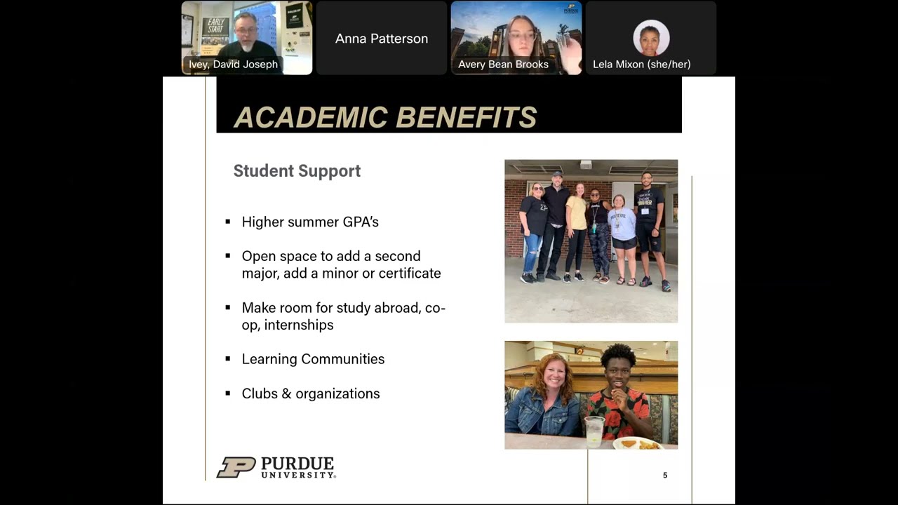 Purdue Early Start 2024 Webinar