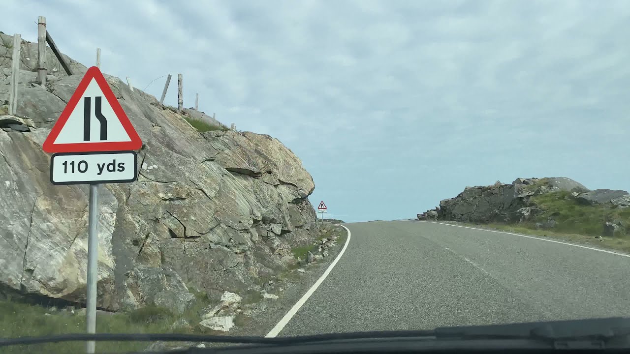 Driving in the Outer Hebrides - Nisabost to Tarbert, Isle of Harris - July 2021