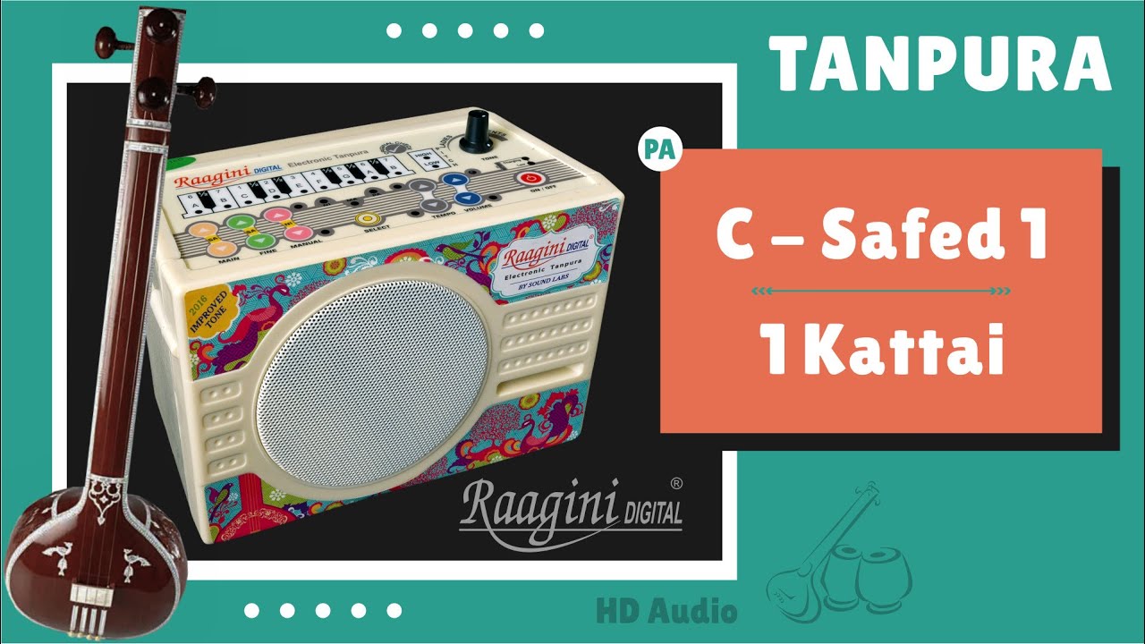 Download Tanpura C Scale - 1 Kattai Shruti | रागिनी तानपुरा सफ़ेद १