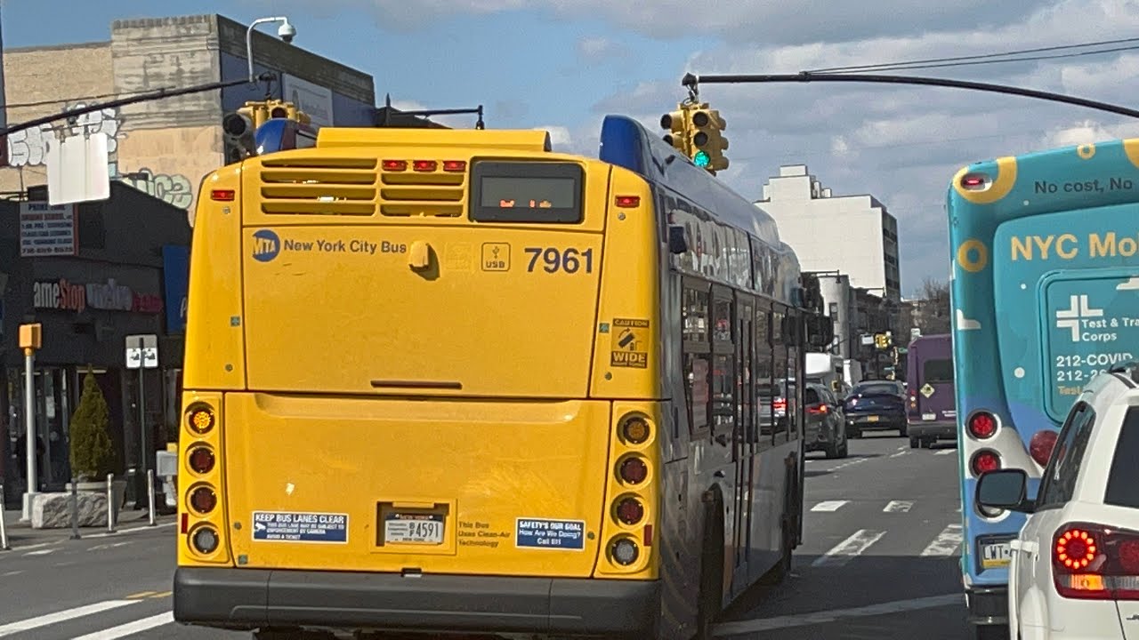 Ride 2022 XD40 #7961 on B41-LTD from Av T to Nostrand Avenue via Flatbush Avenue