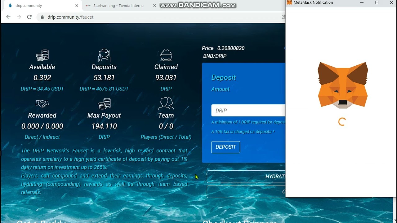 How to make a withdrawal in Drip Community