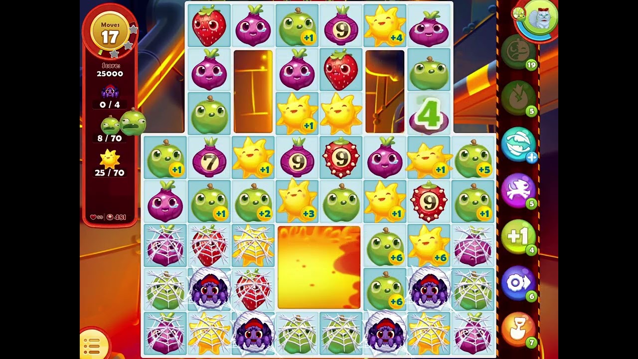 Farm Heroes Saga:  Level 478 to 485