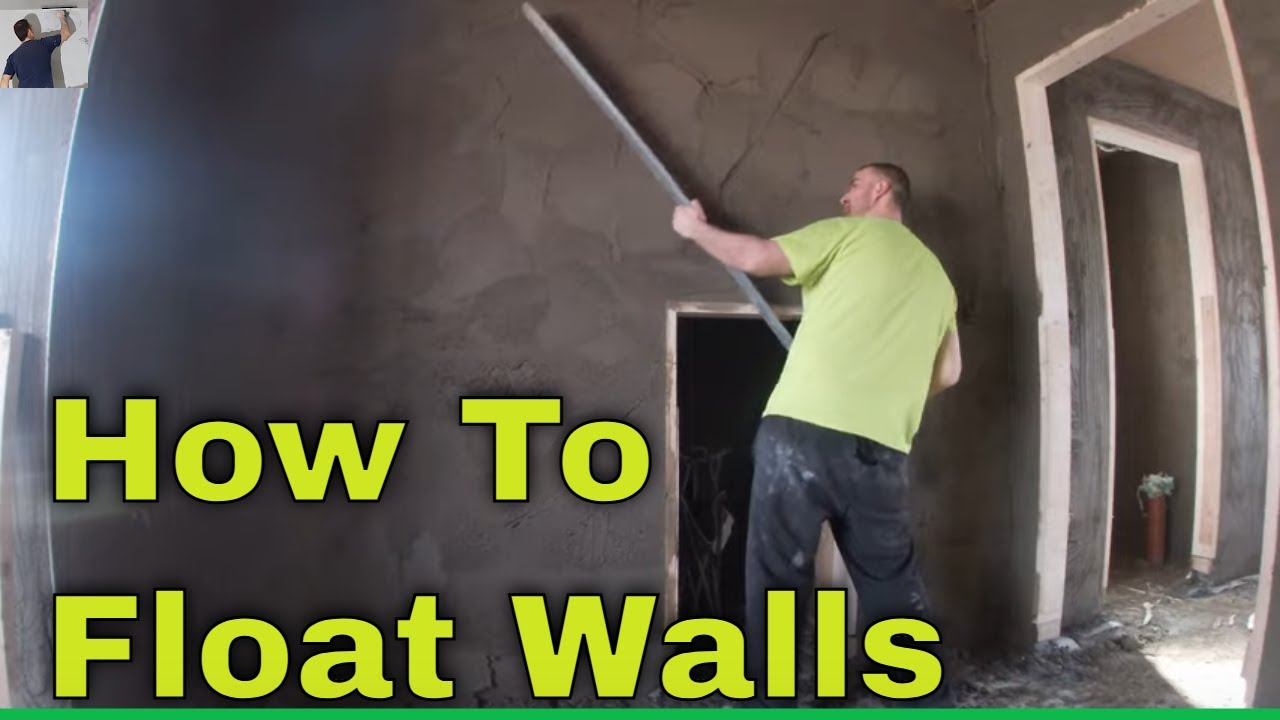 How to float render cement plaster a wall ready for the skim coat finishing plaster