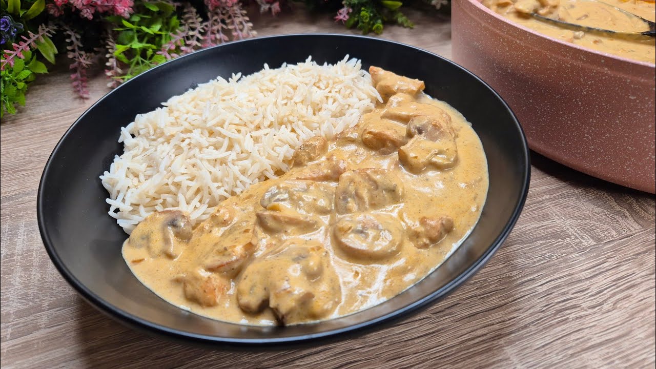 ستروغونوف الدجاج بأسهل طريقة والنتيجة أطيب من المطاعم! Chicken Stroganoff