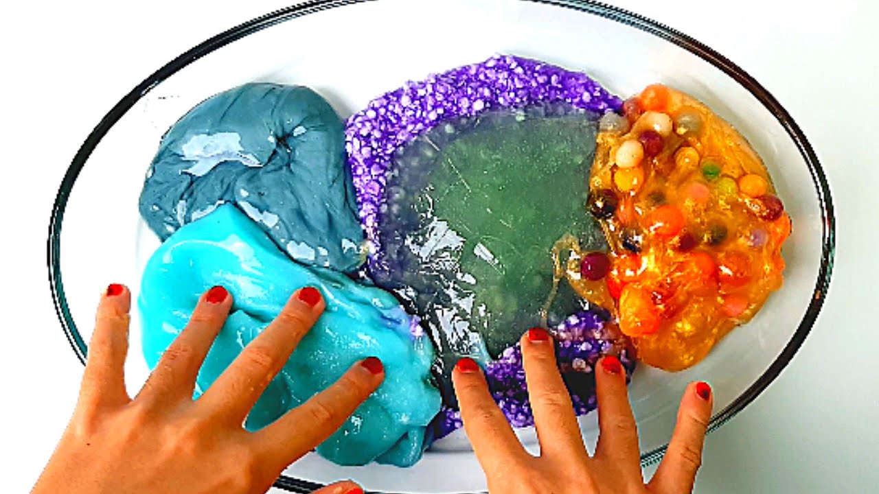 Mixing slimes ASMR Slime Universe Satisfying videos Sofi Magic Slime