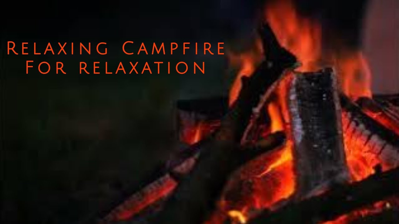 A gentle campfire for relaxation 
