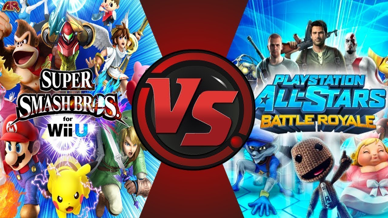 Super Smash Bros VS PlayStation All-Stars Animation (Nintendo против Sony) AnimationRewind