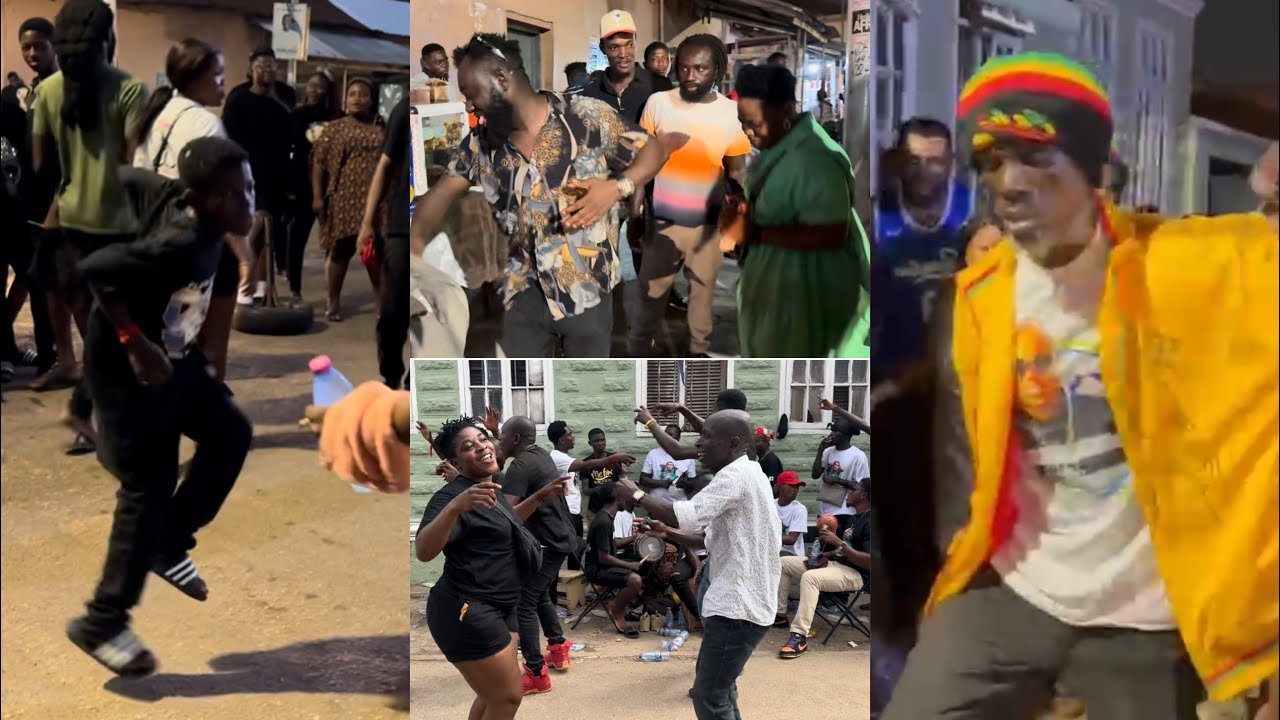 WATCH HW STREET FUNERAL RITE💔IS PERFOMED IN ASHTOWN LION KING,PAPA KUMASI & JAY BHAD STORMS THE PL..