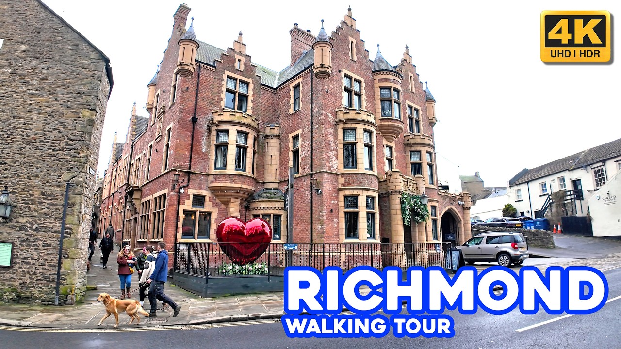 Richmond Town Centre | North Yorkshire | 4K Walk