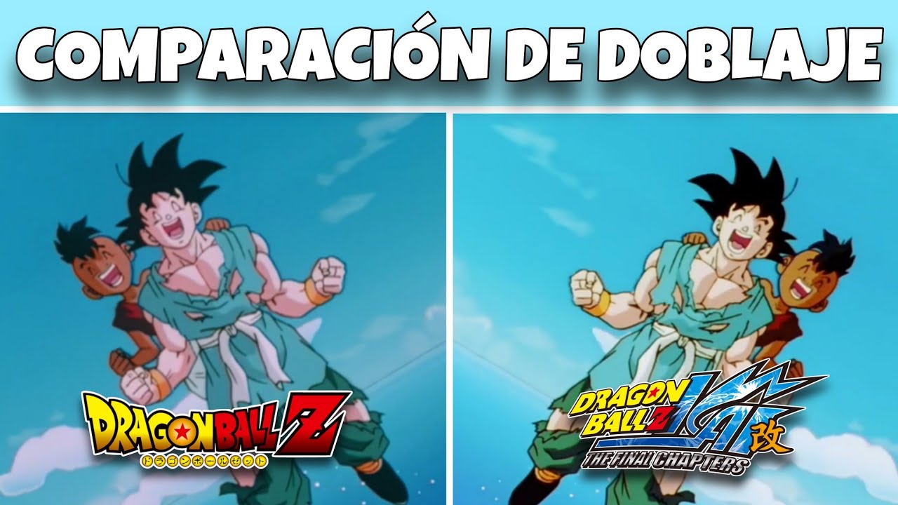 ¡¡¡ADIÓS GOKU!!! - Comparación de doblaje DBZ y DBZ Kai castellano 