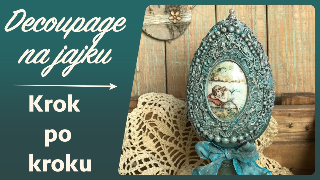 Яйцо на ножке — мастер-класс по декупажу