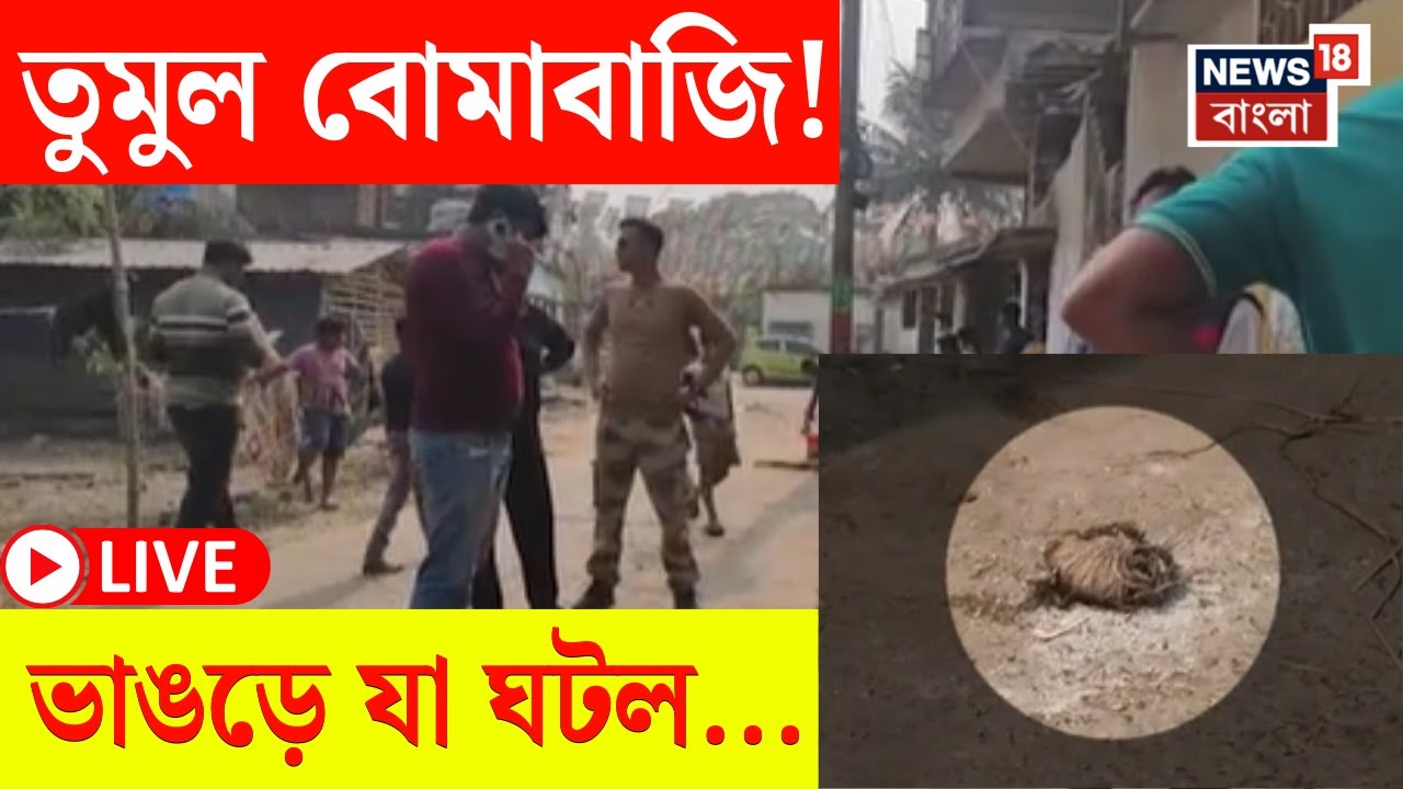 Bhangar News LIVE | ভাঙড়ে ফের ISF-তৃণমূল সংঘর্ষ | বোমাবাজিতে এ কী ছবি কাঁটাডাঙায়!  |Bangla News