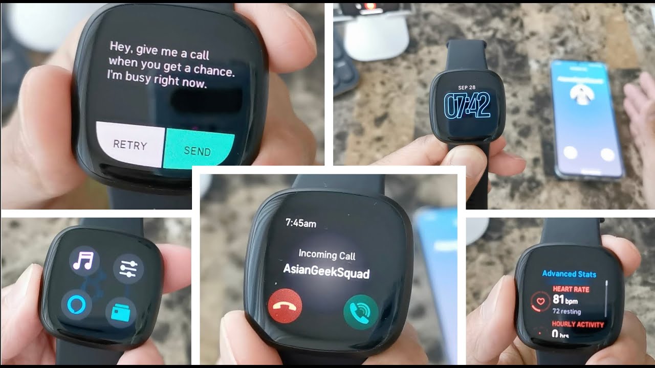 Day 2 - Fitbit Versa 3 - Phone Calls, SMS, Shortcuts and Navigation (Widgets, Apps, Notifications)