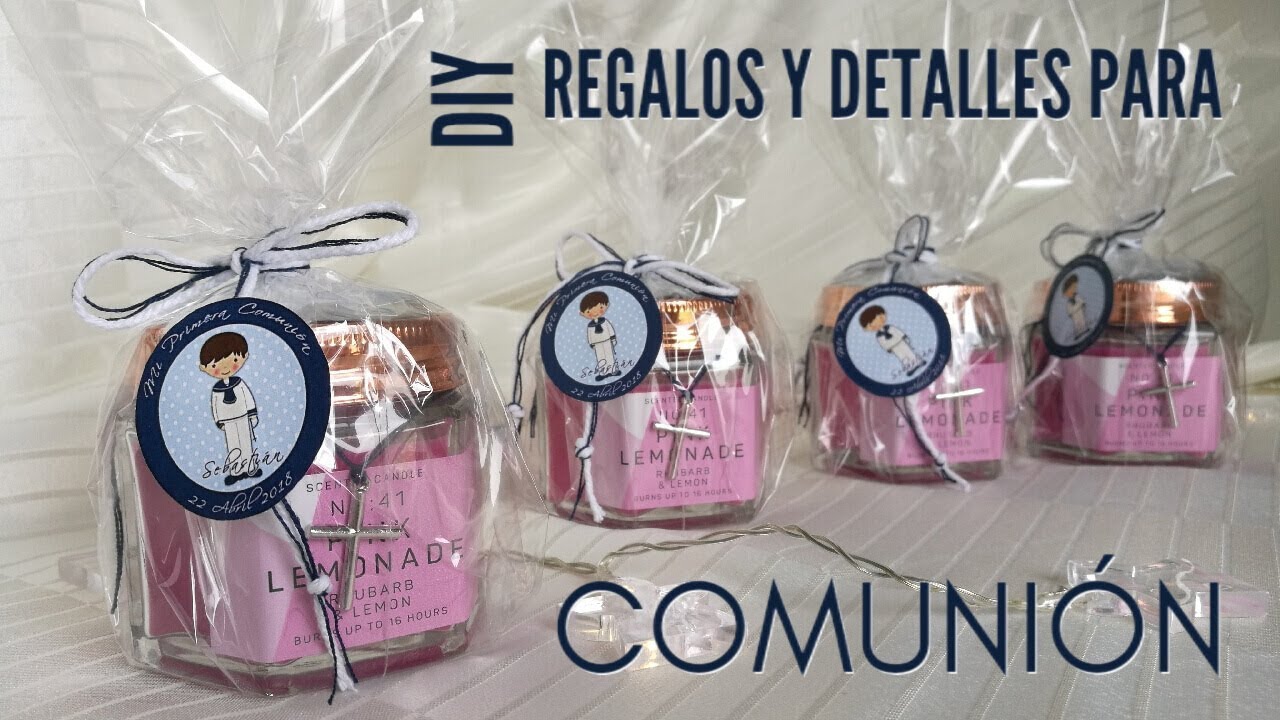 DIY IDEAS PARA RECUERDOS DE PRIMERA COMUNIÓN | COMO HACER REGALOS Y DETALLES DE PRIMERA COMUNIÓN